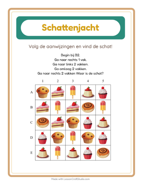 Schattenjacht – Desserts en snoep