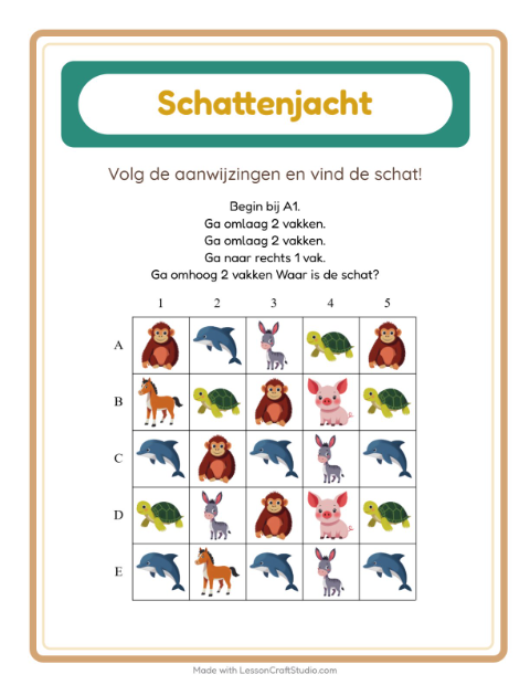 Schattenjacht met dieren – werkblad voor kleuters — 2