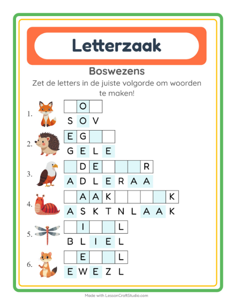 Husselwoorden – Boswezens
