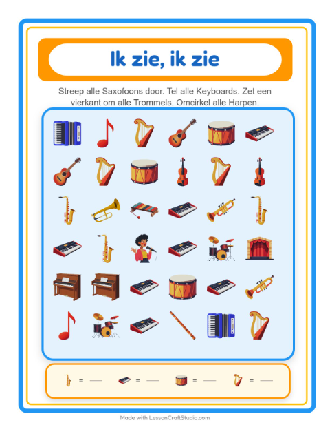 Zoek en tel – Muziek