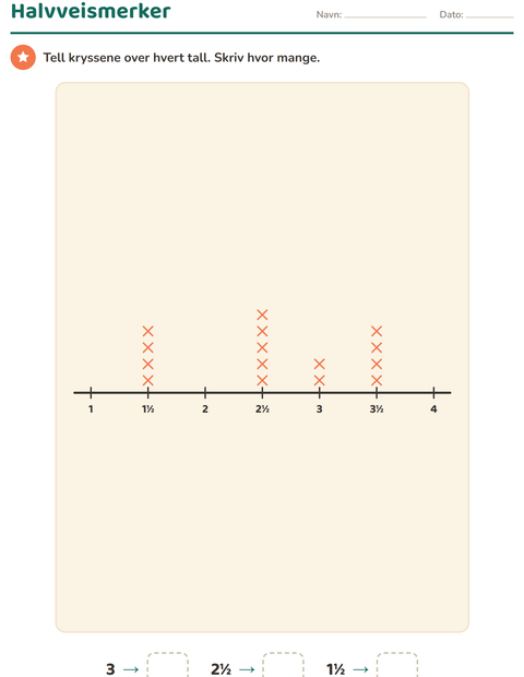Forhåndsvisning av Diagram og data-arbeidsark med Dyr for 3. trinn