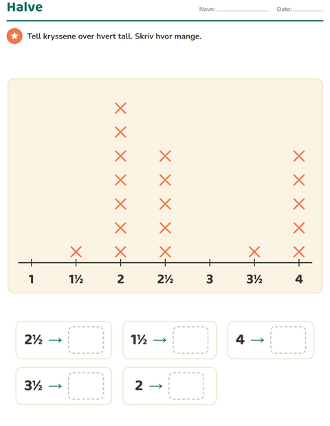 Forhåndsvisning av Diagram og data-arbeidsark med Leker for 3. trinn