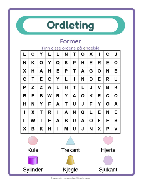 Engelsk ordleting – Former