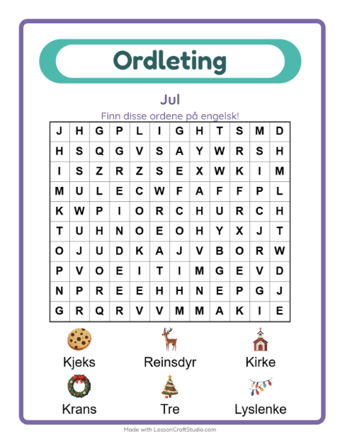 Engelsk ordleting – Jul