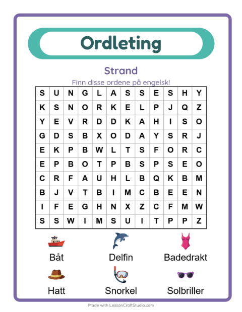 Engelsk ordleting – Strand