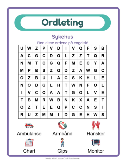 Engelsk ordleting – Sykehus