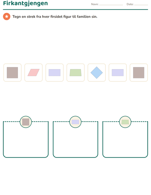 Geometri på 4. trinn – firkanter, rette vinkler, omkrets og areal — 4