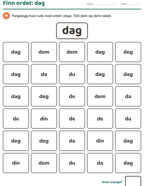 hoyfrekvente-ord-vanskelig-k392-301-dag