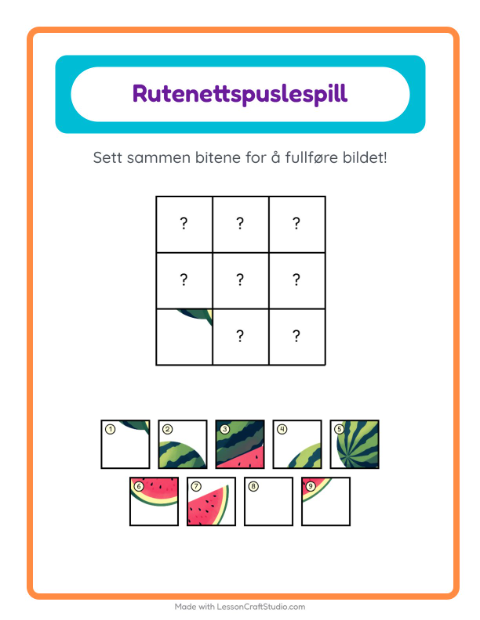 Forhåndsvisning av Rutenettmatch-arbeidsark med 4. juli for Barnehage (5-7 år)