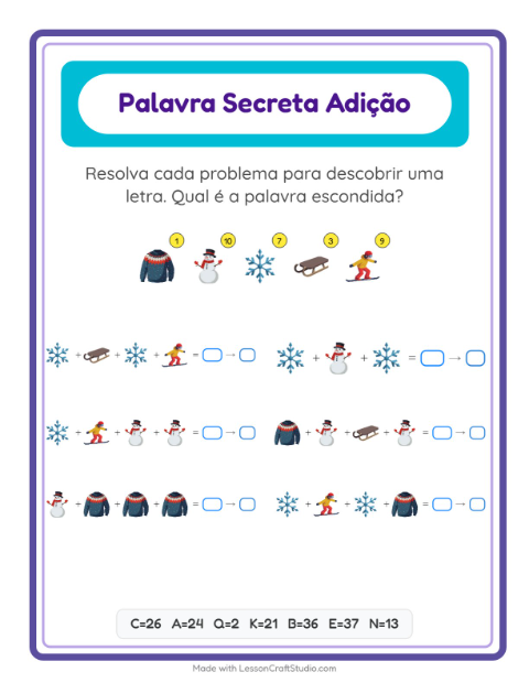 Palavra secreta – Inverno