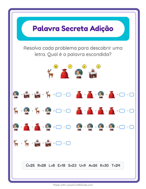 Palavra secreta – Natal