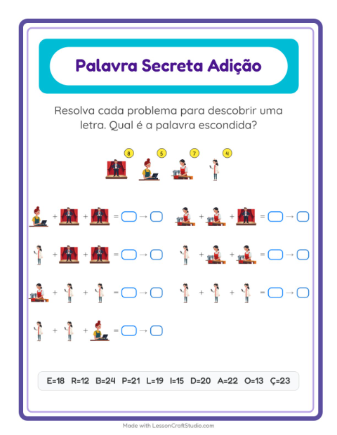 Palavra secreta – Profissões