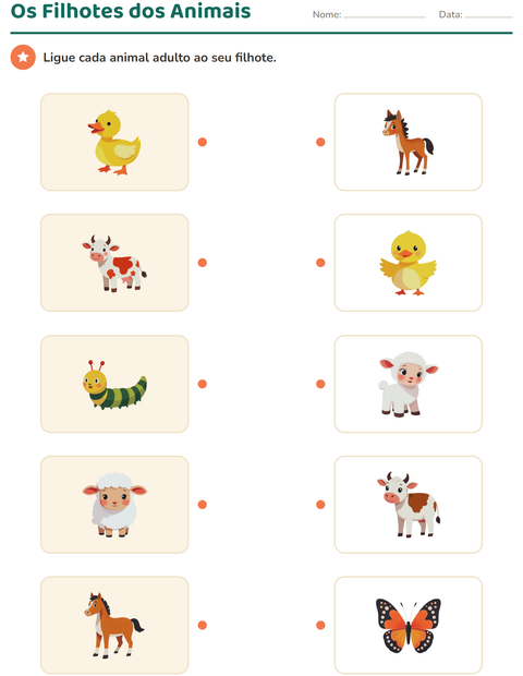Pré-visualização da ficha de Associação em Ciências para Educação infantil (pré-escola, 5-7 anos)