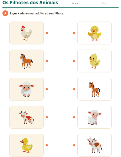 Pré-visualização da ficha de Associação em Ciências para Educação infantil (pré-escola, 5-7 anos)