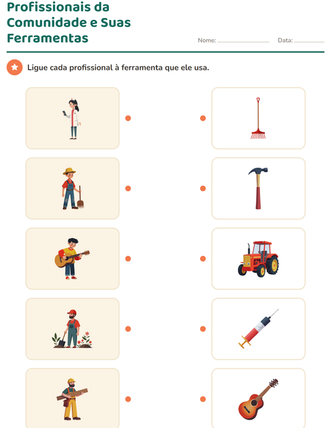 Pré-visualização da ficha de Associação em Ciências para Educação infantil (pré-escola, 5-7 anos)
