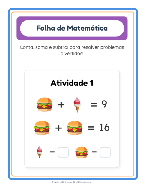 Pré-visualização da ficha de Atividade De Matemática com 4 de Julho para Educação infantil (pré-escola, 5-7 anos)