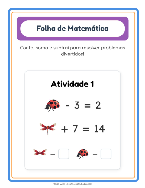 Pré-visualização da ficha de Atividade De Matemática com Coisas que voam para Educação infantil (pré-escola, 5-7 anos)