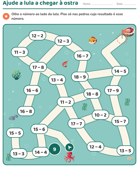Pré-visualização da ficha de Atividades de labirinto para 1º ano do ensino fundamental