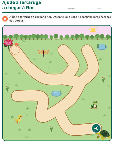 Pré-visualização da ficha de Atividades de labirinto para Educação infantil (pré-escola, 5-7 anos)
