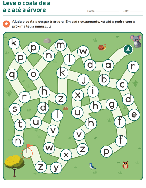 Pré-visualização da ficha de Atividades de labirinto para Educação infantil (pré-escola, 5-7 anos)
