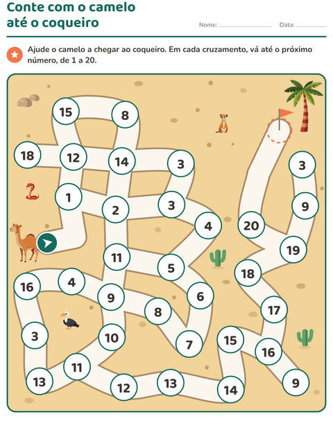 Pré-visualização da ficha de Atividades de labirinto para Educação infantil (pré-escola, 5-7 anos)