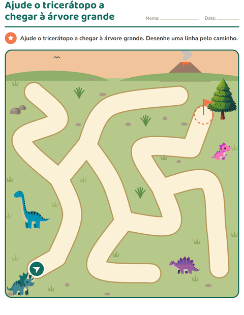 Pré-visualização da ficha de Atividades de labirinto para Educação infantil (pré-escola, 5-7 anos)
