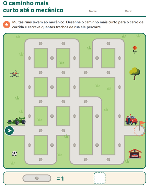 Pré-visualização da ficha de Atividades de labirinto para 1º ano do ensino fundamental