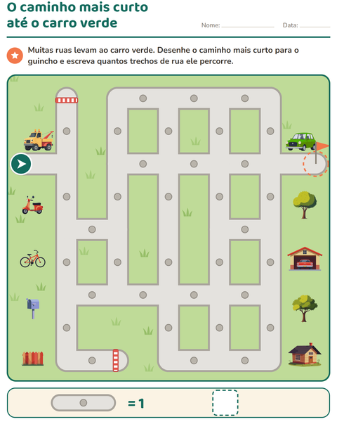 Prévia: Labirinto da cidade: encontre o caminho mais curto