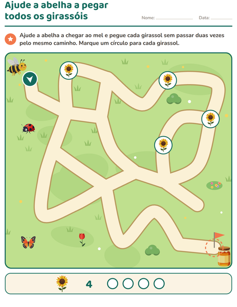 Pré-visualização da ficha de Atividades de labirinto para 1º ano do ensino fundamental