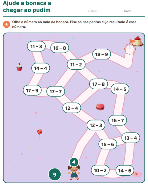 Pré-visualização da ficha de Atividades de labirinto para 1º ano do ensino fundamental