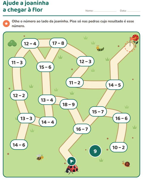 Pré-visualização da ficha de Atividades de labirinto para 1º ano do ensino fundamental