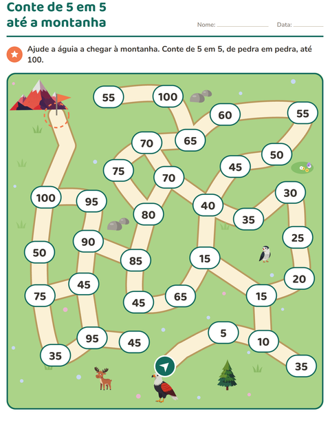 Pré-visualização da ficha de Atividades de labirinto para 2º ano do ensino fundamental