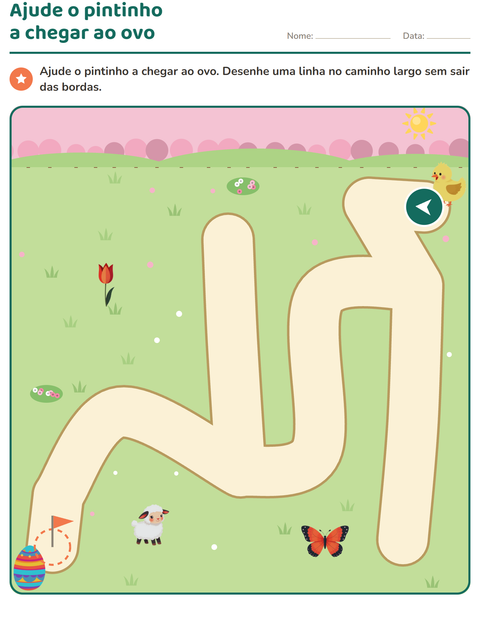Pré-visualização da ficha de Atividades de labirinto para Educação infantil (pré-escola, 5-7 anos)
