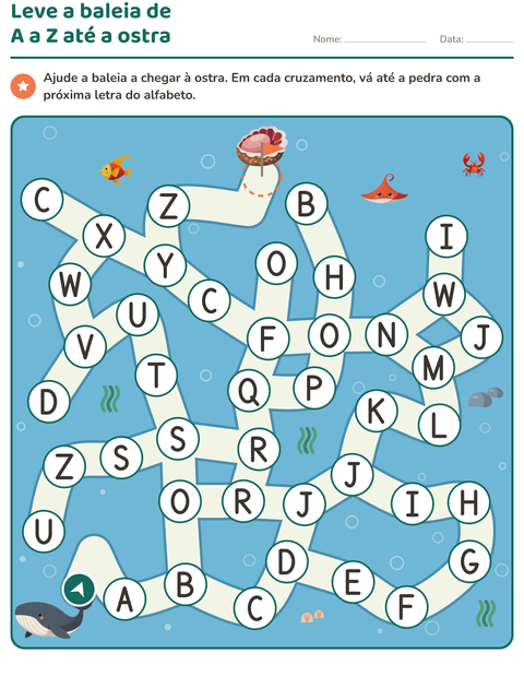 Pré-visualização da ficha de Atividades de labirinto para Educação infantil (pré-escola, 5-7 anos)