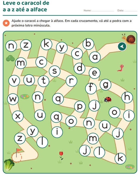 Pré-visualização da ficha de Atividades de labirinto para Educação infantil (pré-escola, 5-7 anos)