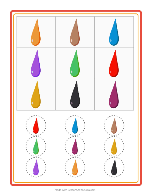 Pré-visualização da ficha de Bingo com Cores para Educação infantil (pré-escola, 5-7 anos)