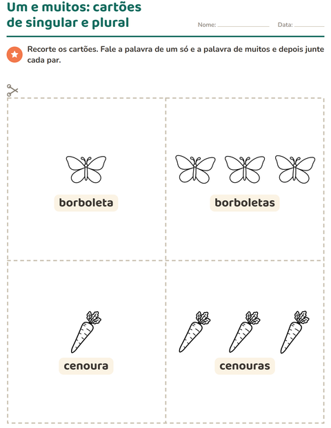 Pré-visualização da ficha de Cartões de figura e palavra com Páscoa PB para Educação infantil (pré-escola, 5-7 anos)