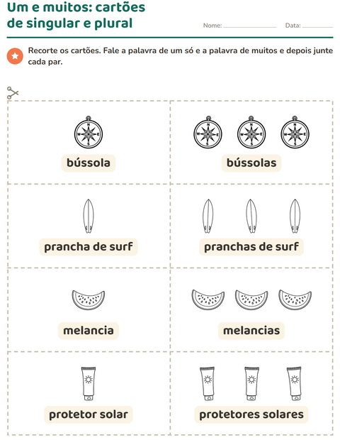 Pré-visualização da ficha de Cartões de figura e palavra com Praia PB para Educação infantil (pré-escola, 5-7 anos)