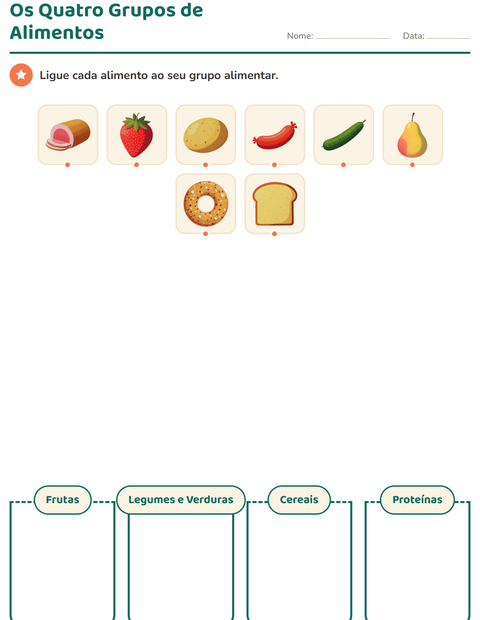 Pré-visualização da ficha de Classificar em Ciências para 1º ano do ensino fundamental