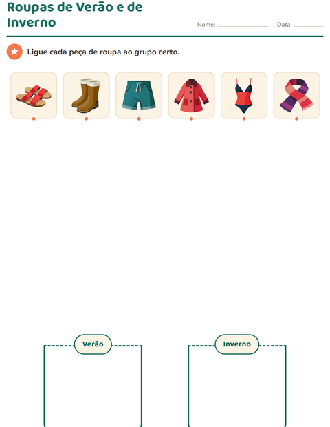 Pré-visualização da ficha de Classificar em Ciências para Educação infantil (pré-escola, 5-7 anos)
