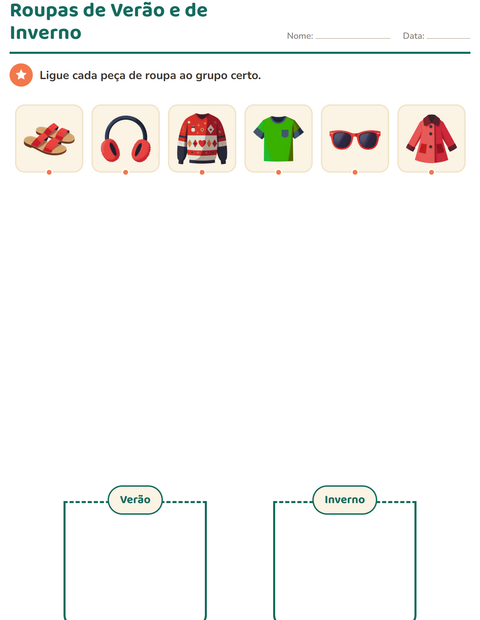 Pré-visualização da ficha de Classificar em Ciências para Educação infantil (pré-escola, 5-7 anos)