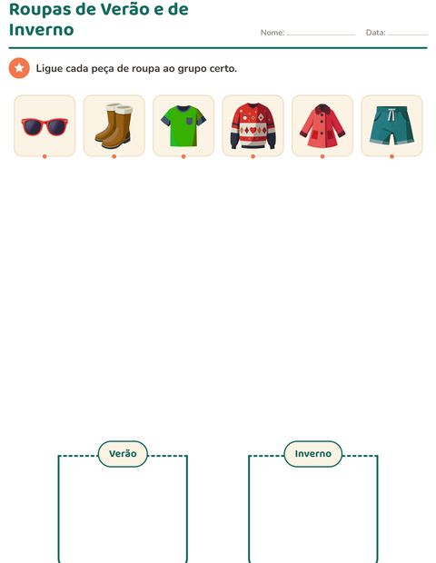Pré-visualização da ficha de Classificar em Ciências para Educação infantil (pré-escola, 5-7 anos)