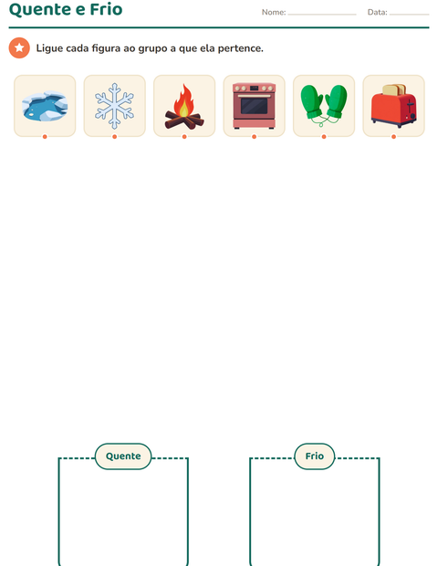Pré-visualização da ficha de Classificar em Ciências para Educação infantil (pré-escola, 5-7 anos)
