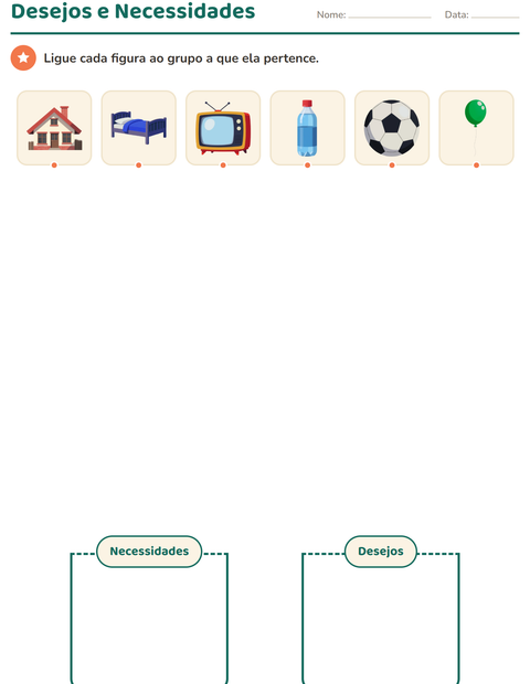Pré-visualização da ficha de Classificar em Ciências para Educação infantil (pré-escola, 5-7 anos)