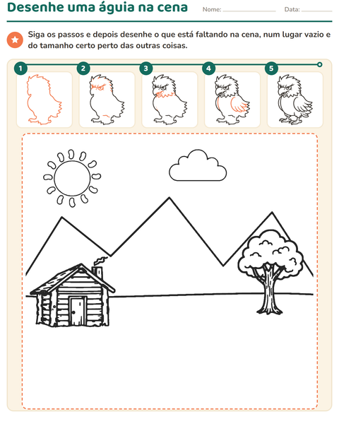 Pré-visualização da ficha de Como desenhar para 1º ano do ensino fundamental