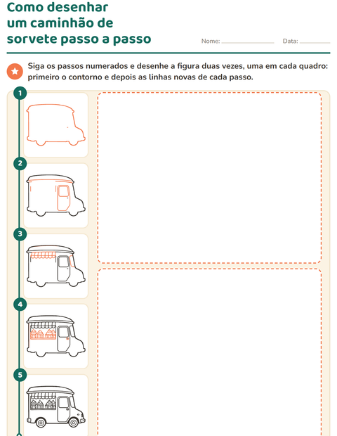 Pré-visualização da ficha de Como desenhar para Educação infantil (pré-escola, 5-7 anos)