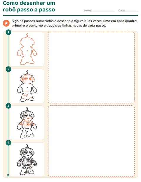 Pré-visualização da ficha de Como desenhar para Educação infantil (pré-escola, 5-7 anos)