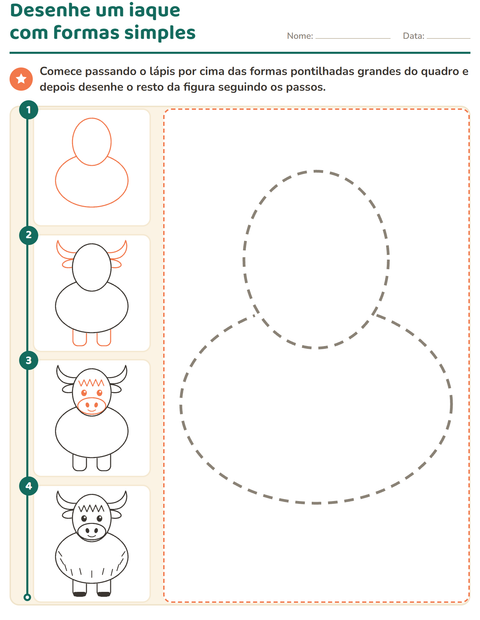 Pré-visualização da ficha de Como desenhar para Educação infantil (pré-escola, 5-7 anos)