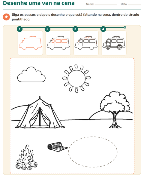 Pré-visualização da ficha de Como desenhar para 1º ano do ensino fundamental