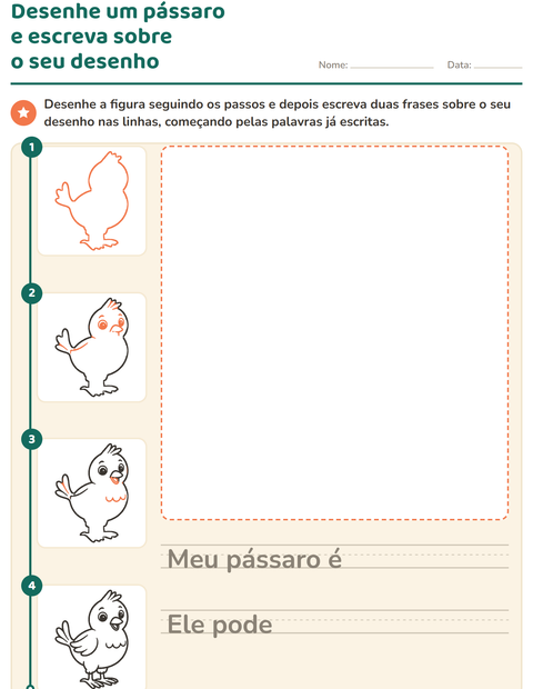 Pré-visualização da ficha de Como desenhar para 2º ano do ensino fundamental